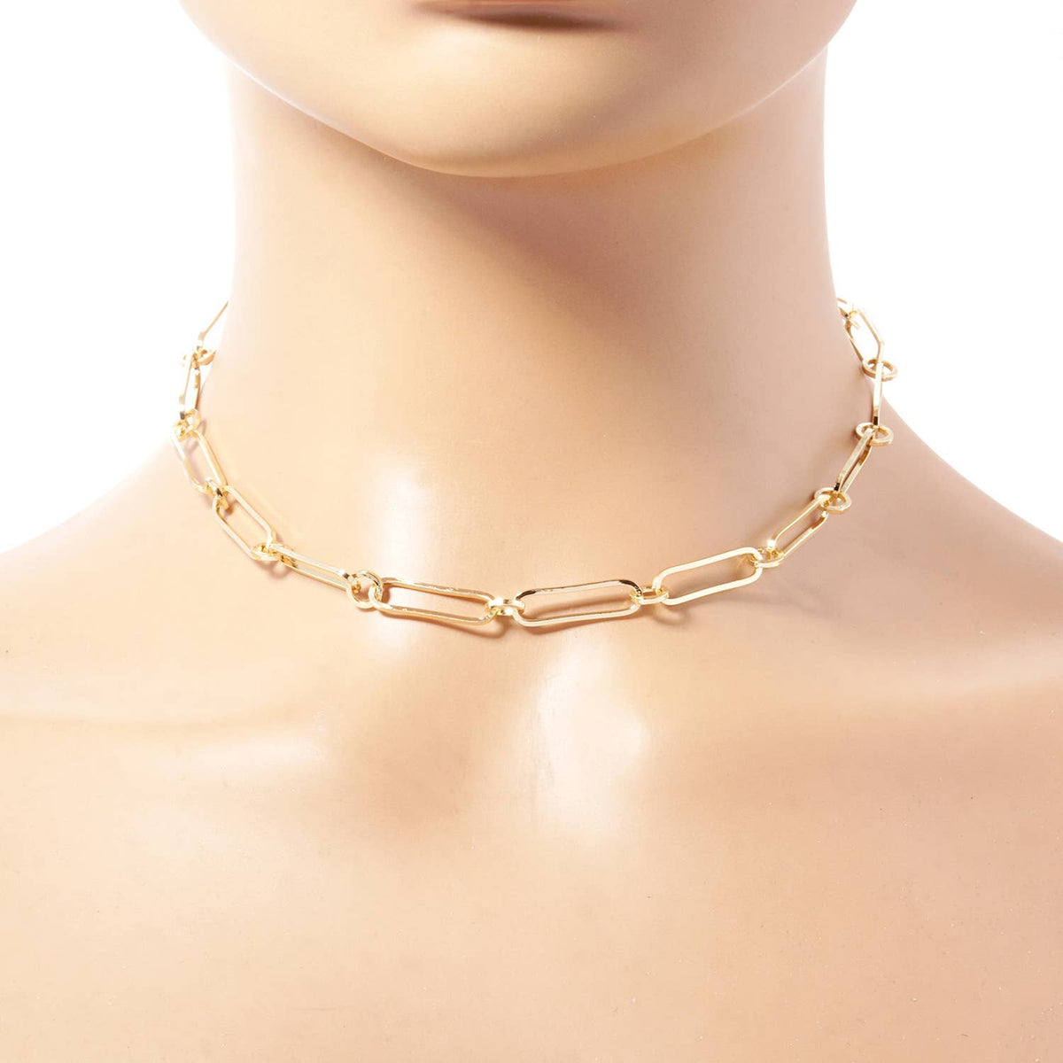 Delicate Paperclip Link Chain Necklace