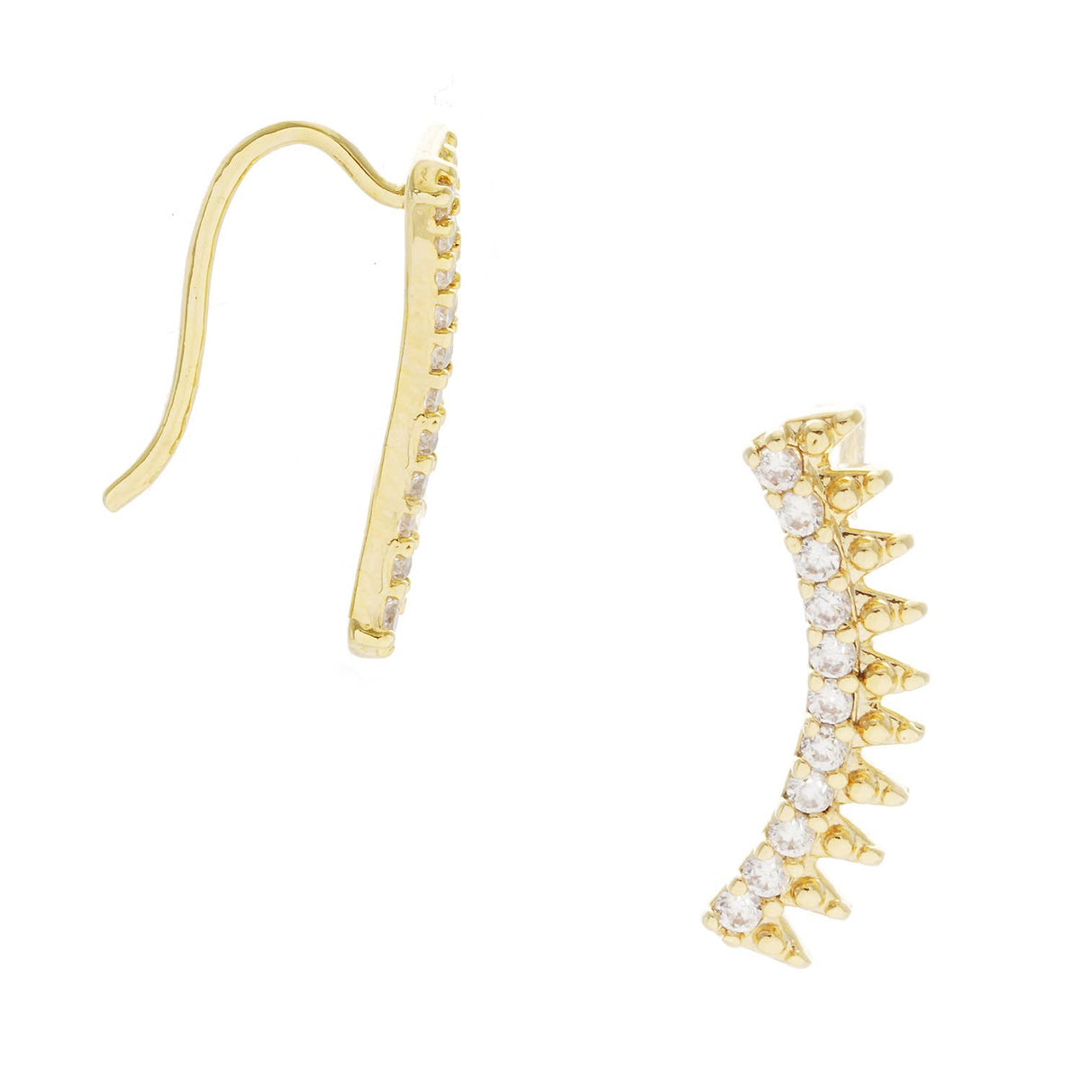 Cubic Zirconia Ear Crawlers