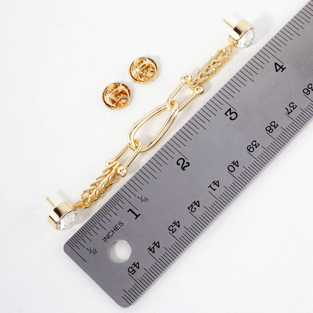 Crystal Chain Cap & Pin Accessory