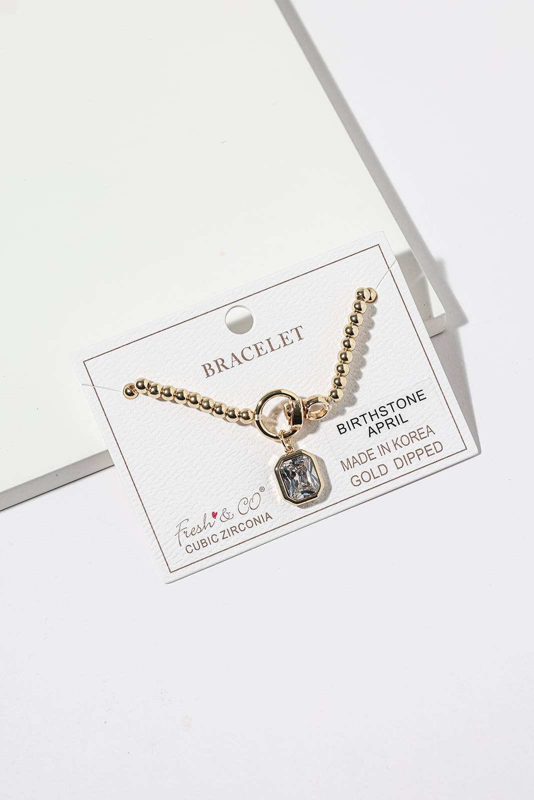 Elegant Birthstone Charm Bracelet