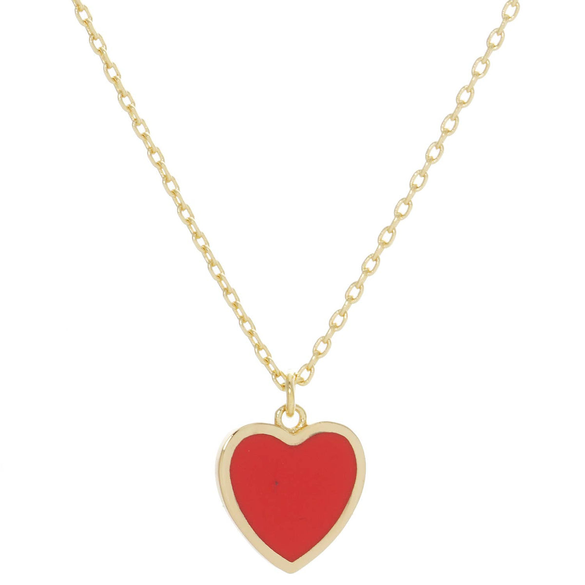 Gold Plated Multicolor Heart Necklace