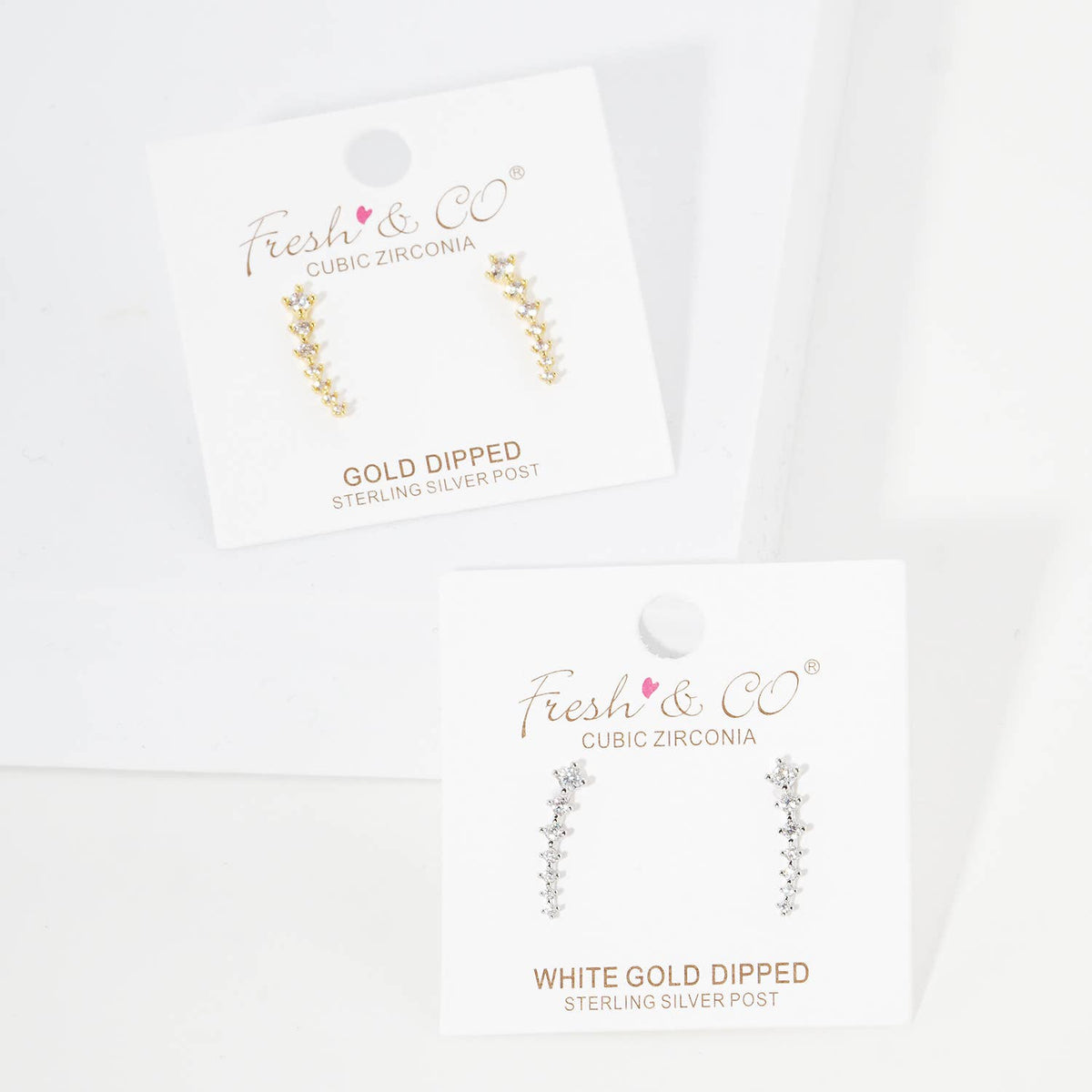 Cubic Zirconia Ear Crawlers