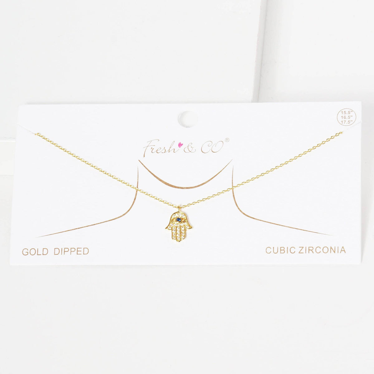 Gold Hand of Fatima Necklace