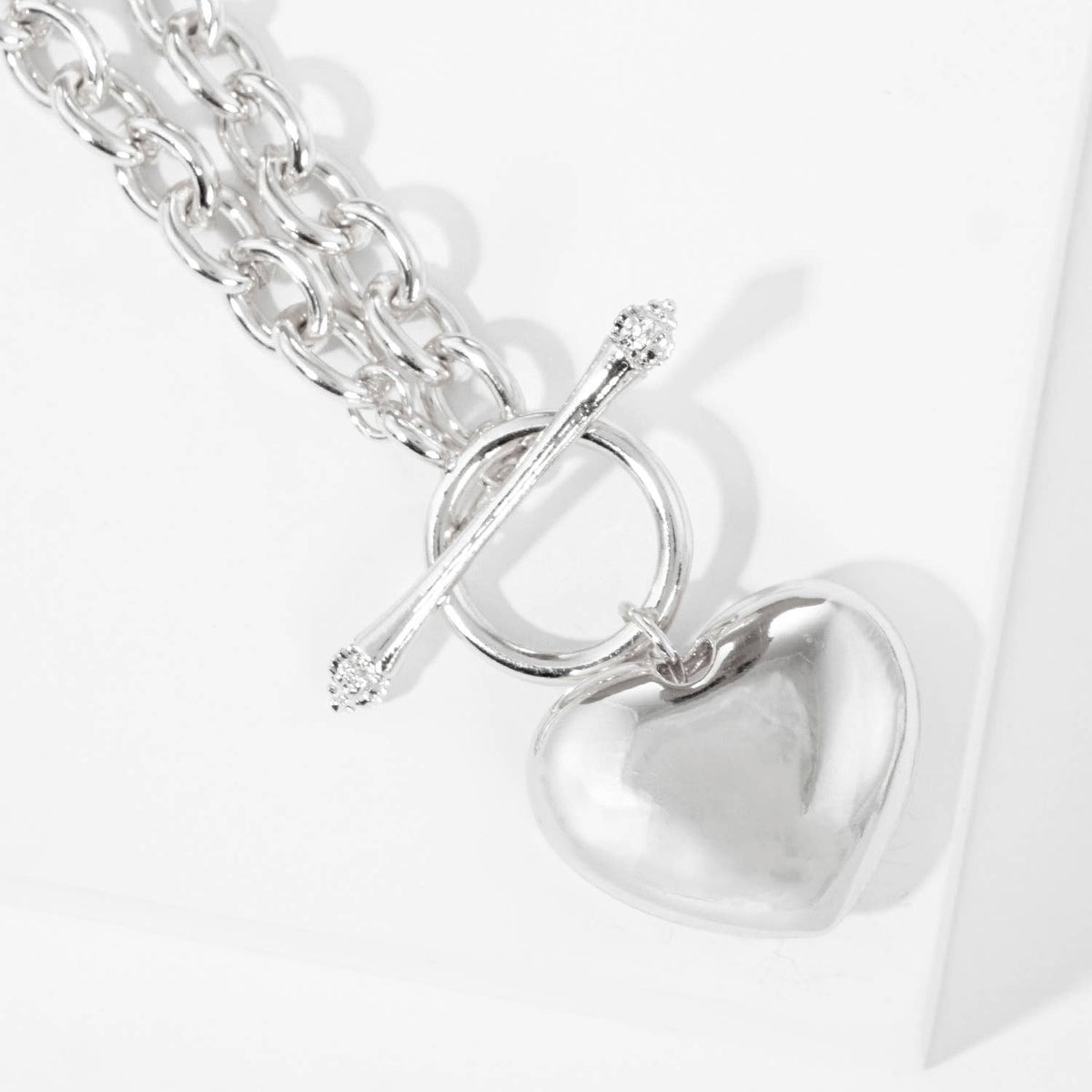 Gold Plated Heart Pendant Necklace