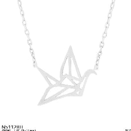 Origami Crane Pendant Necklace