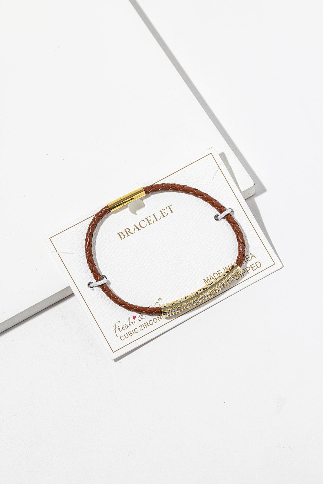 B4843 braided cord bracelet — B4843GBR