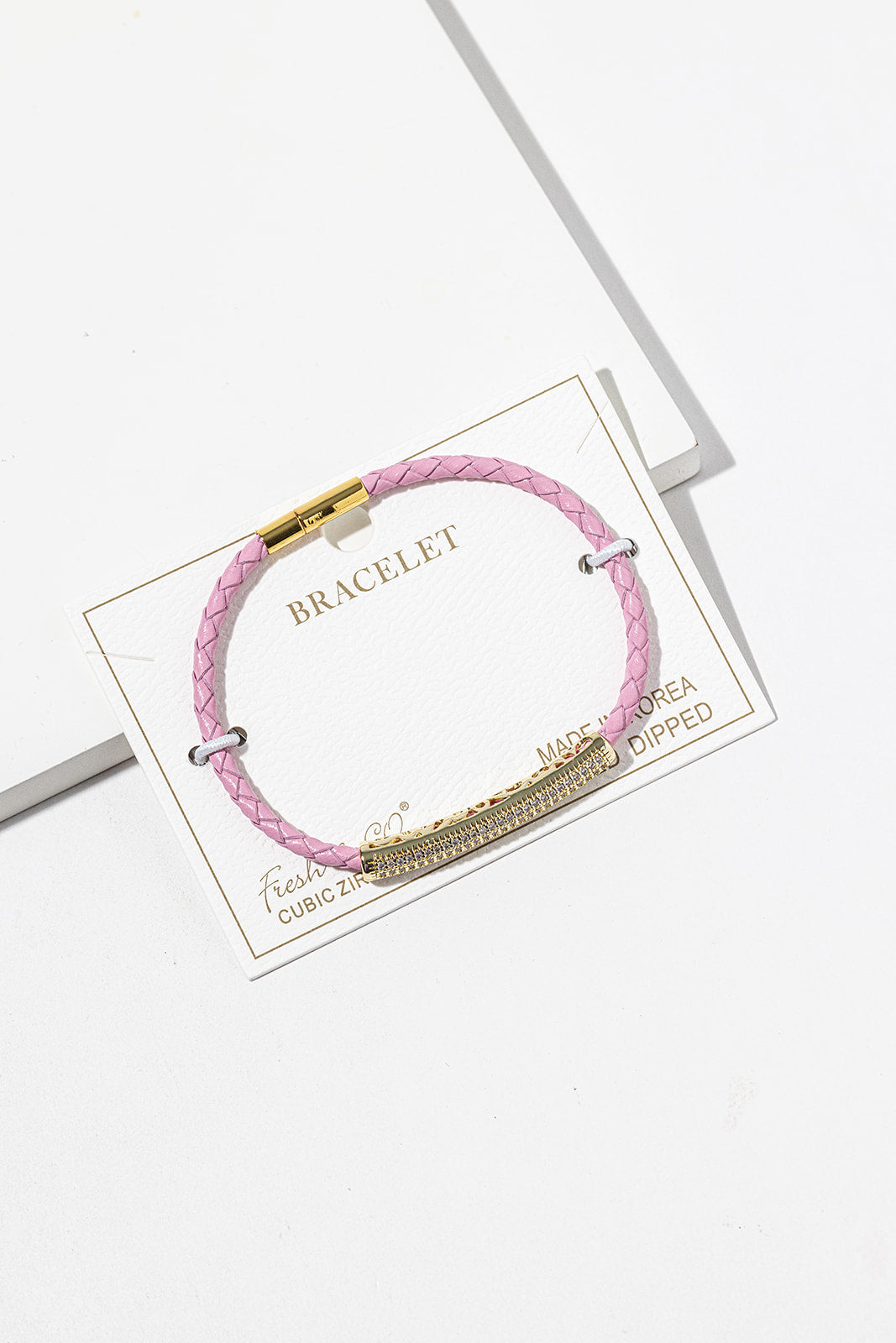 B4843 braided cord bracelet — B4843GPK