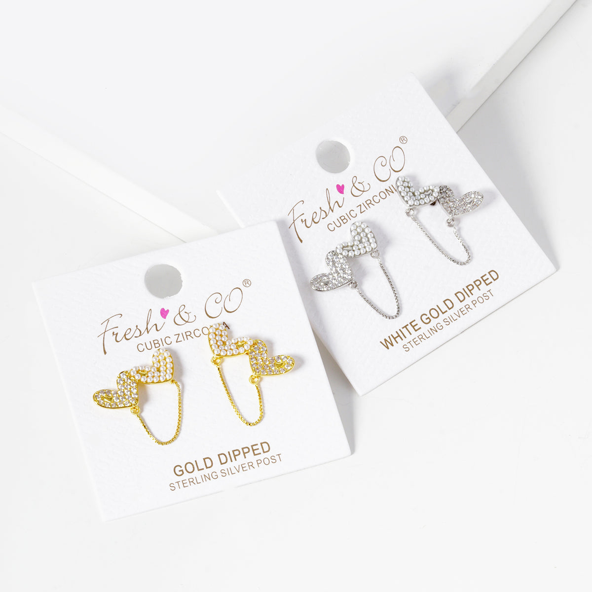 Double Heart Open Loop Earrings | BE329 — BE329-GROUP.JPG