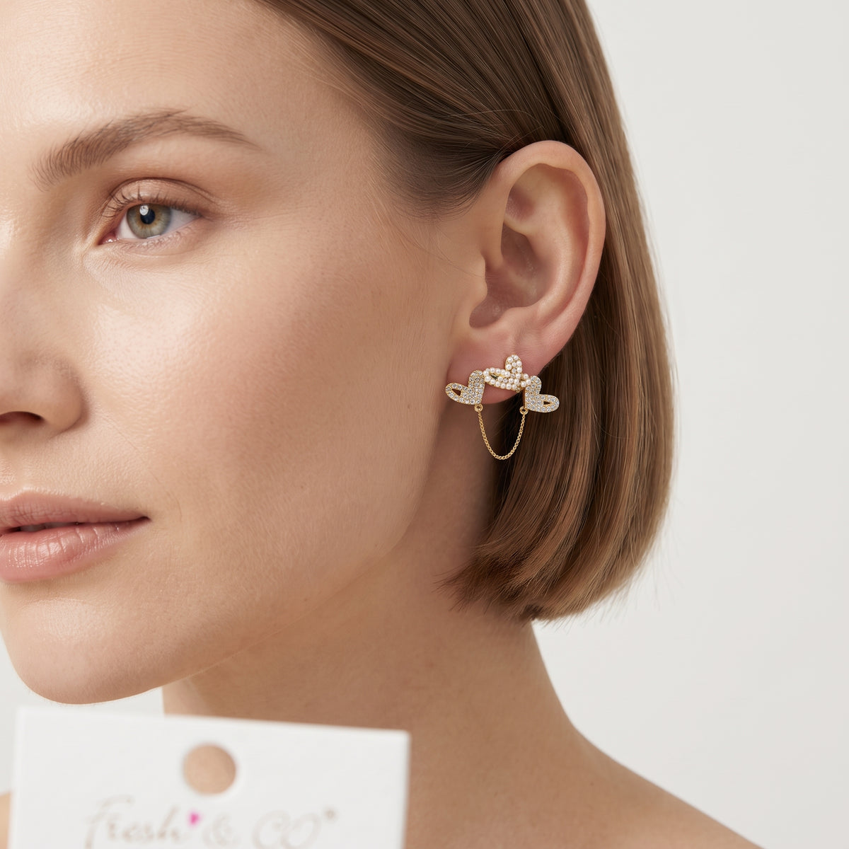 Double Heart Open Loop Earrings | BE329 — BE329-M.jpg