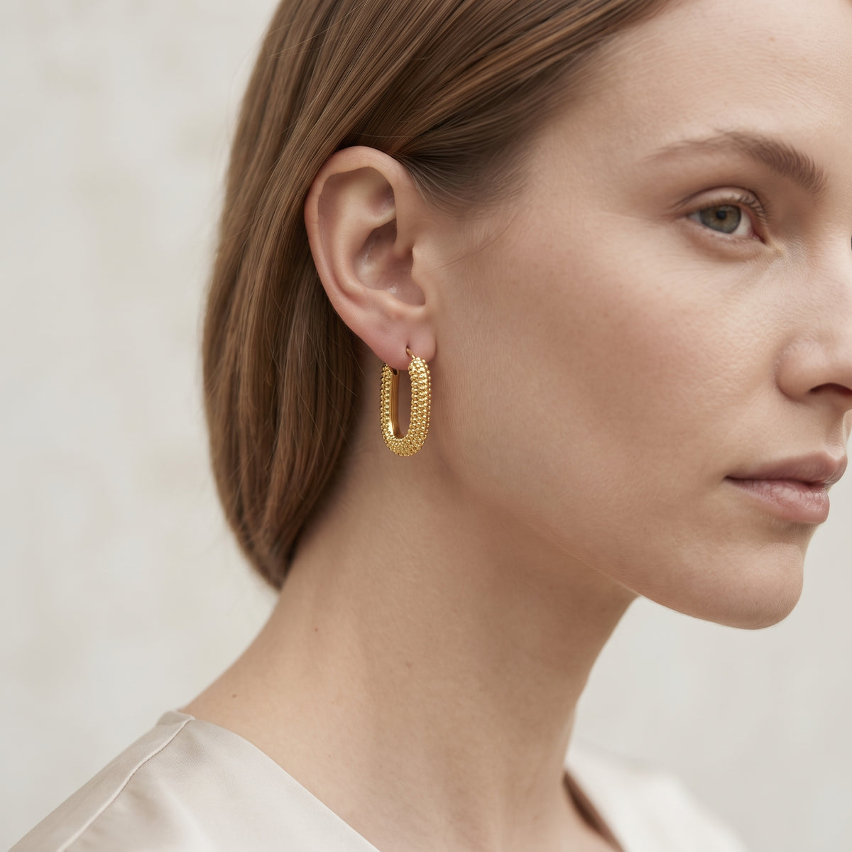 BE340 Textured Rectangular Hoop Earrings - BE340-M.jpg