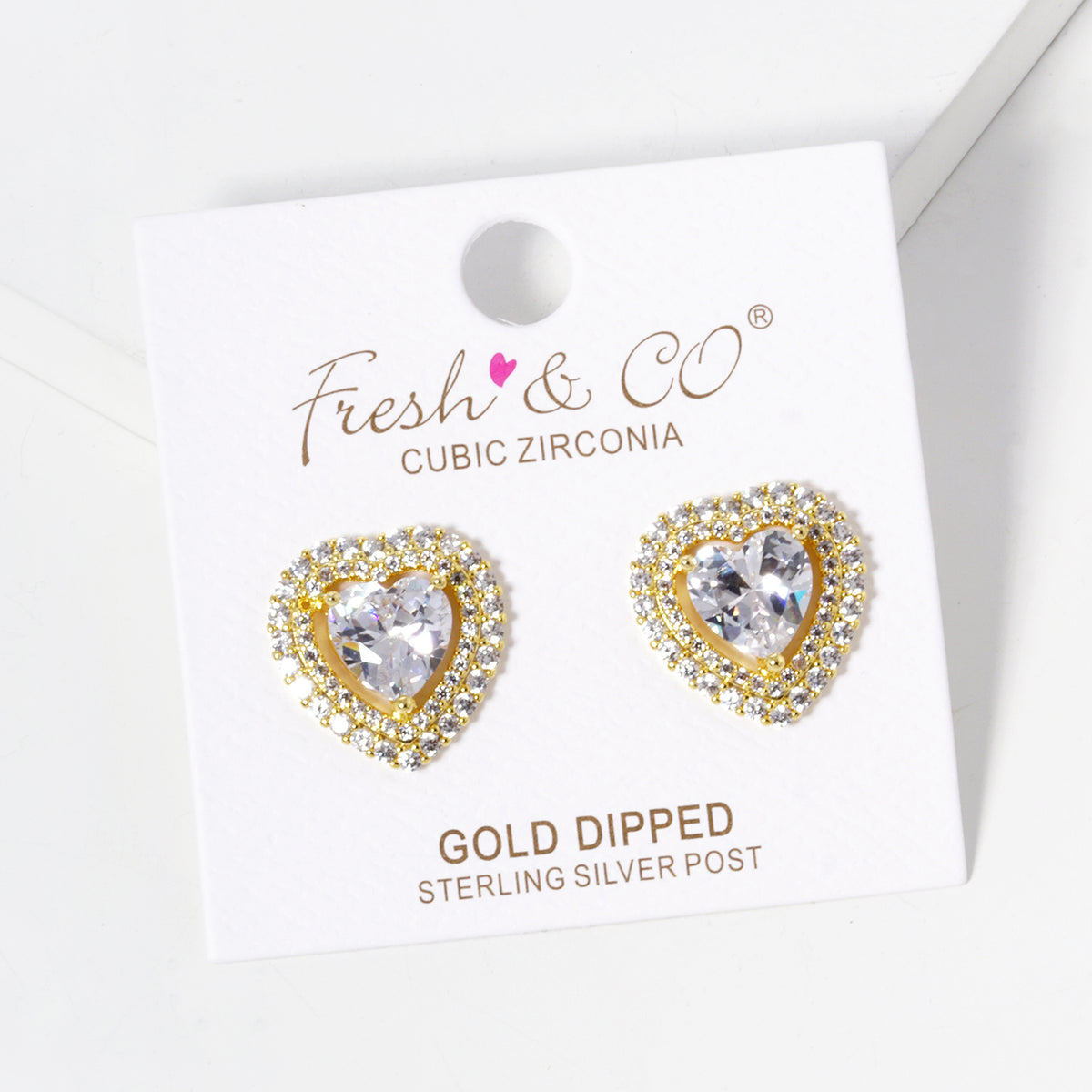 BE358 Double Halo Heart Stud Earrings BE358-GCR.JPG