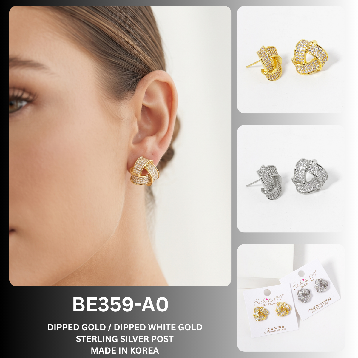 BE359 Sparkling Knot Stud Earrings BE359-A0.png