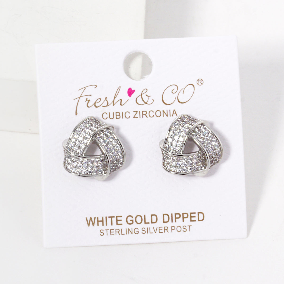 BE359 Sparkling Knot Stud Earrings BE359-RCR.JPG