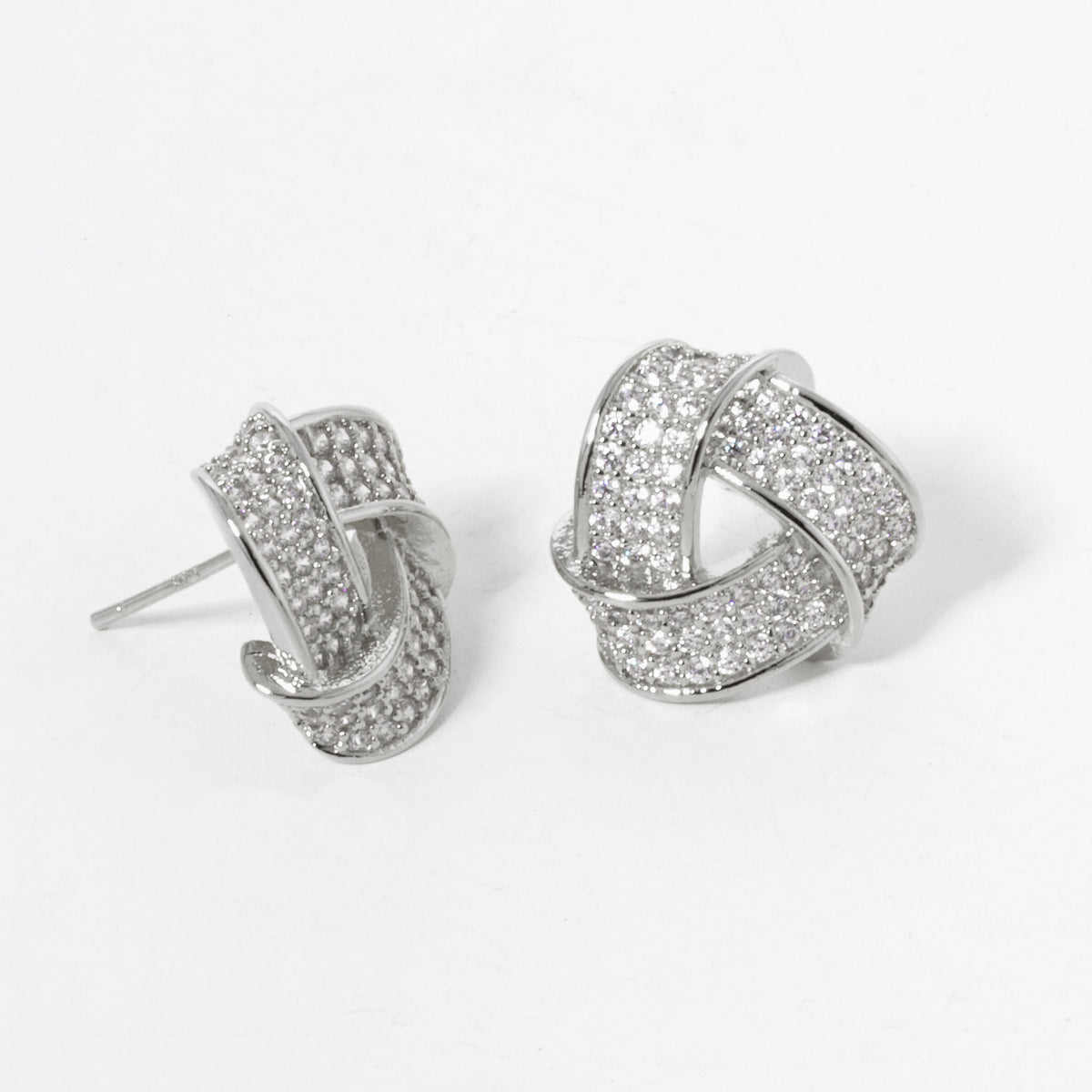 BE359 Sparkling Knot Stud Earrings BE359RCR.JPG