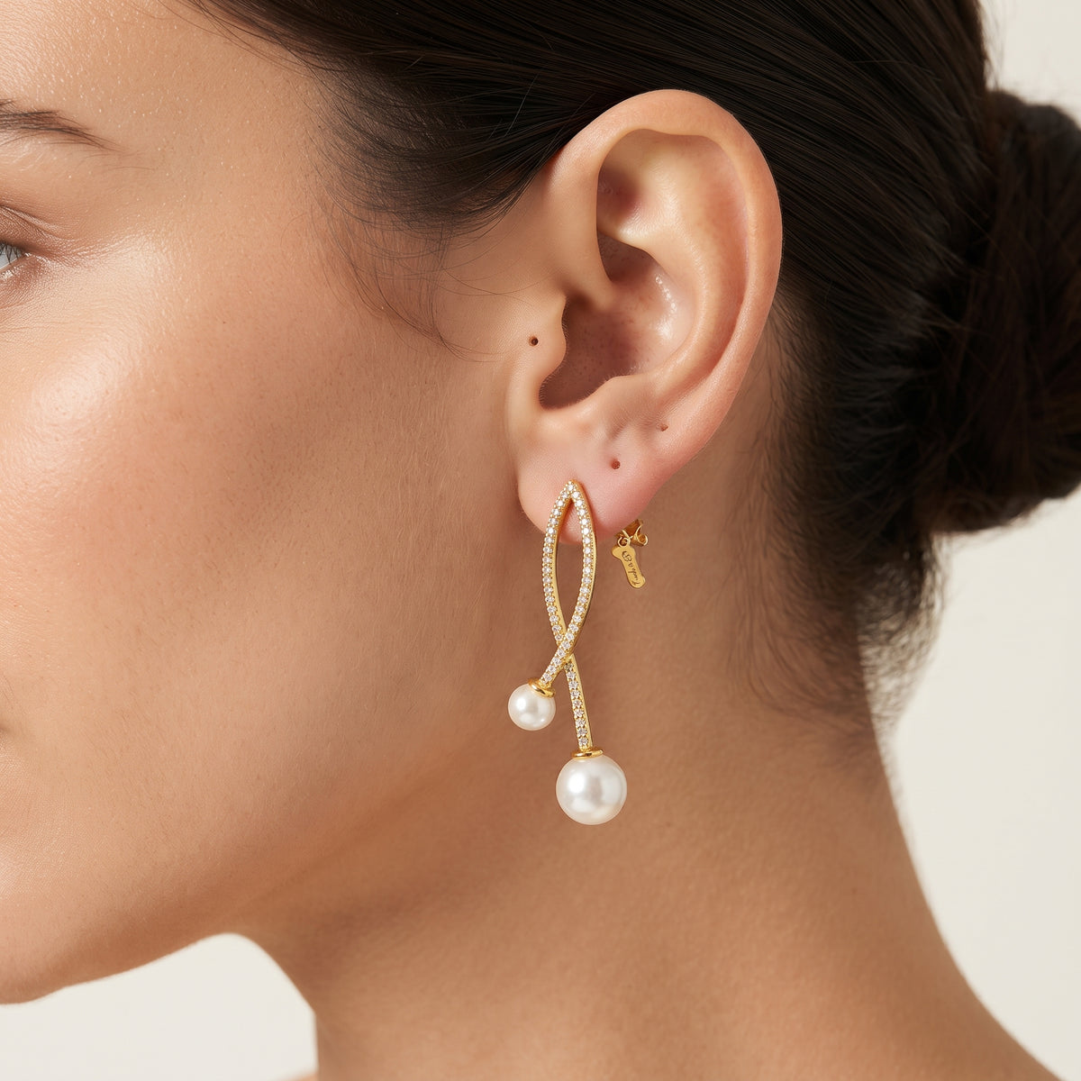 BE360 Twisted White-Accent Drop Earrings BE360-M.jpg