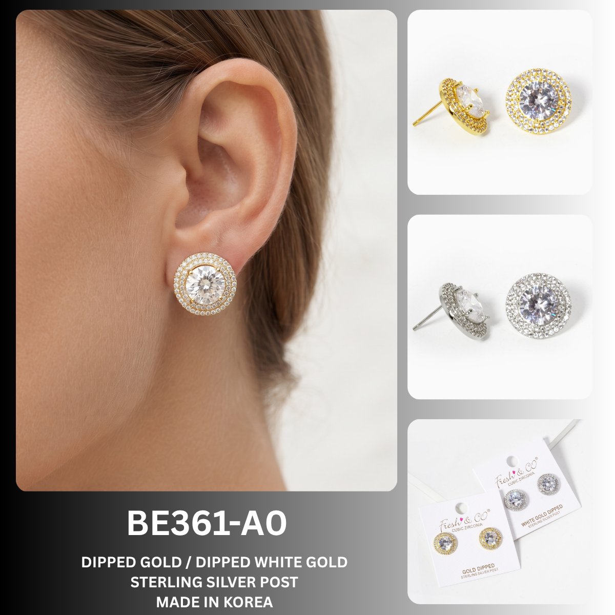 BE361 Double Halo Round Stud Earrings BE361-A0.png