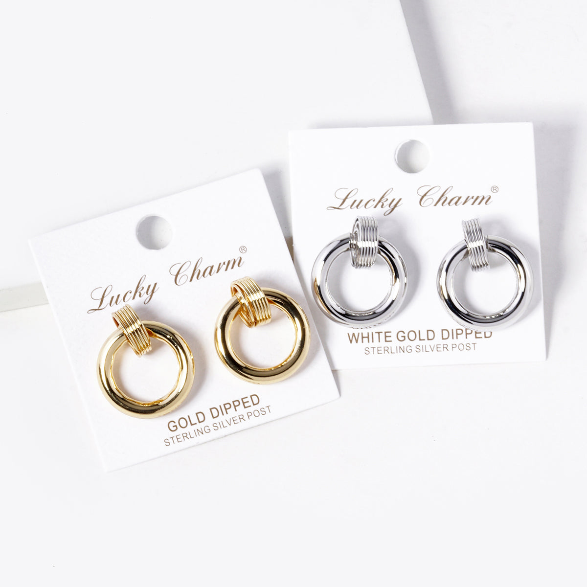 BE363 Coil Accent Ring Drop Earrings BE363-GROUP.JPG