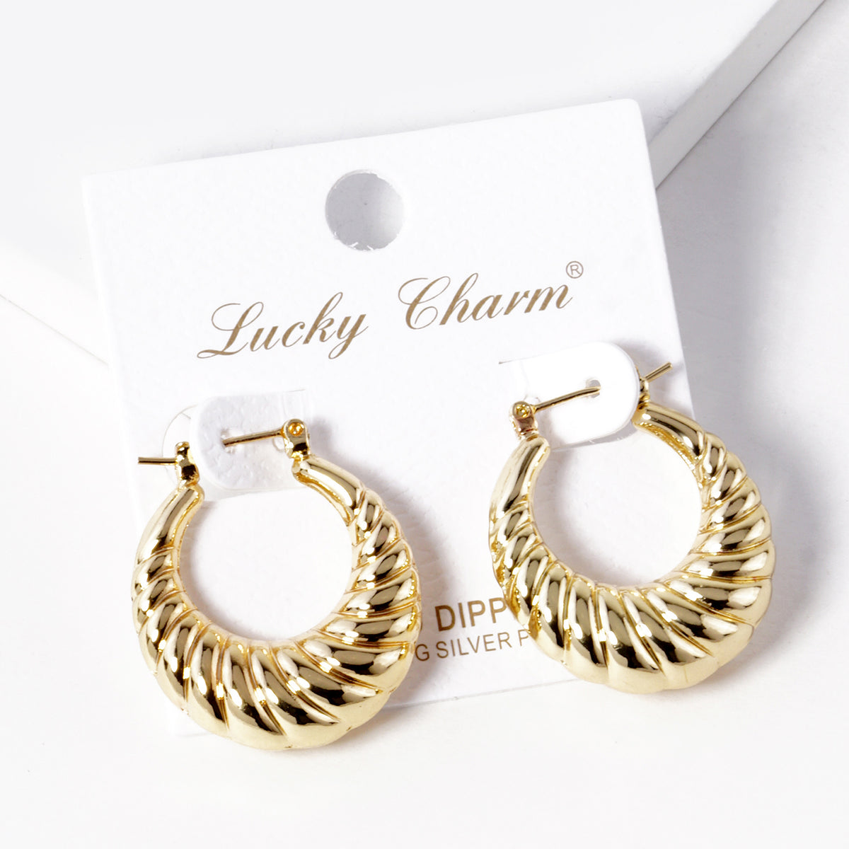 BE364 Twisted Dome Hoop Earrings BE364-G.JPG