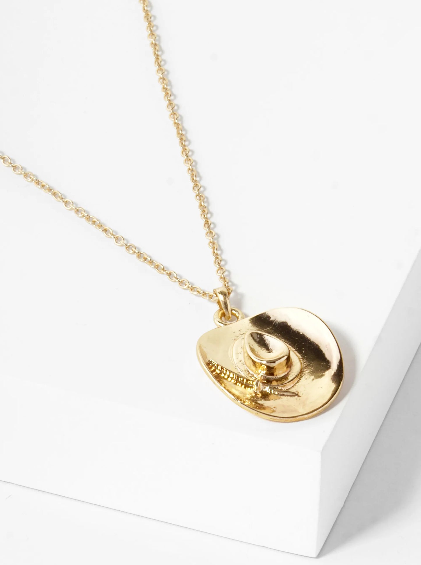 Cowboy Cowgirl Hat Pendant Necklace