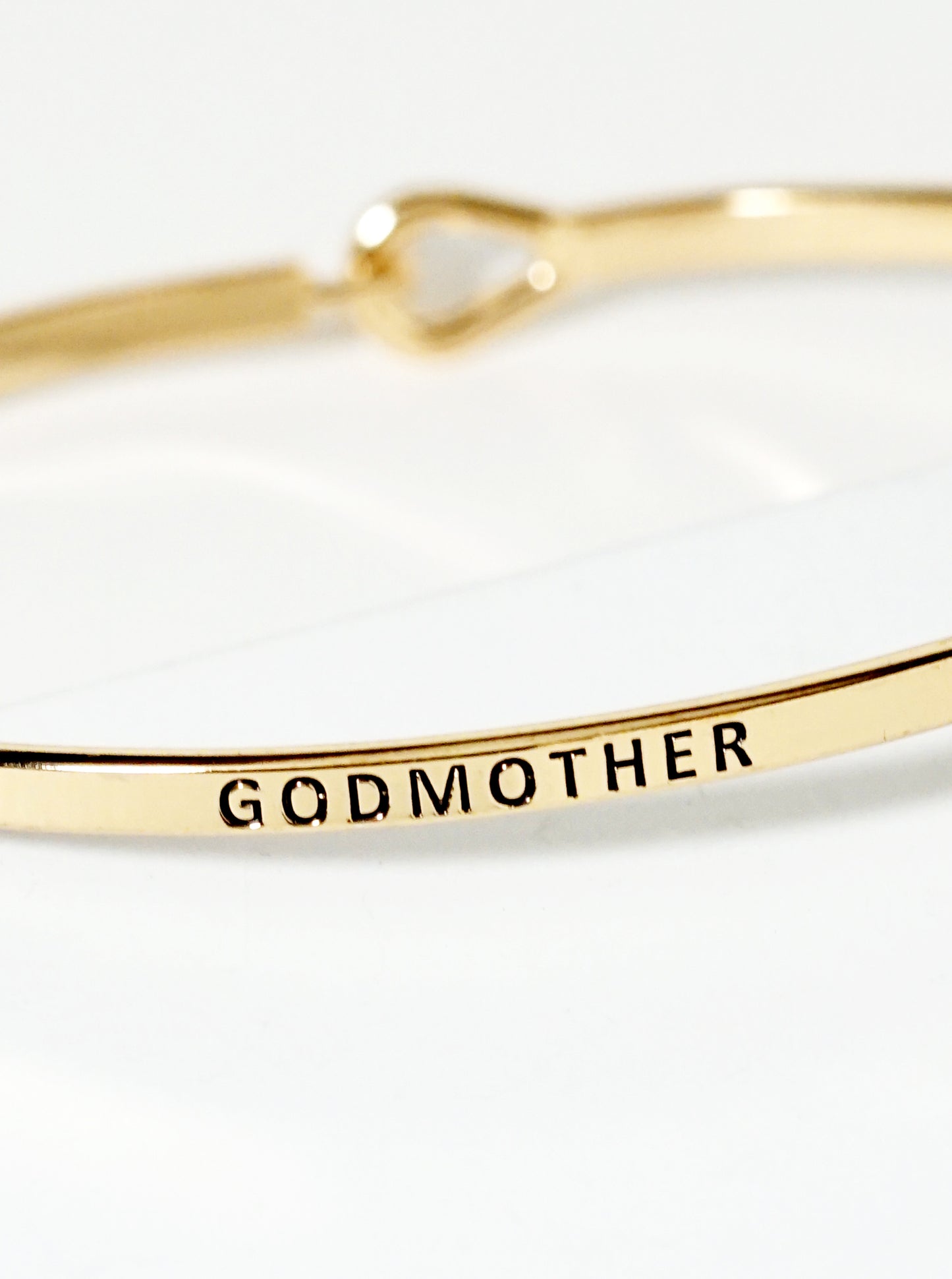 Godmother Engraved Inspirational Bangle Bracelet
