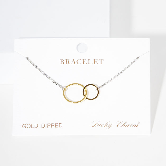 Interlocking Circle Charm Bracelet — PB1979