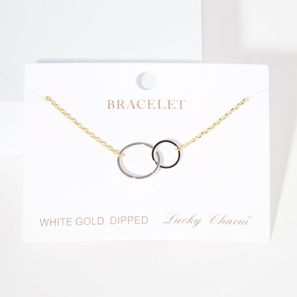 Interlocking Circle Charm Bracelet — PB1979