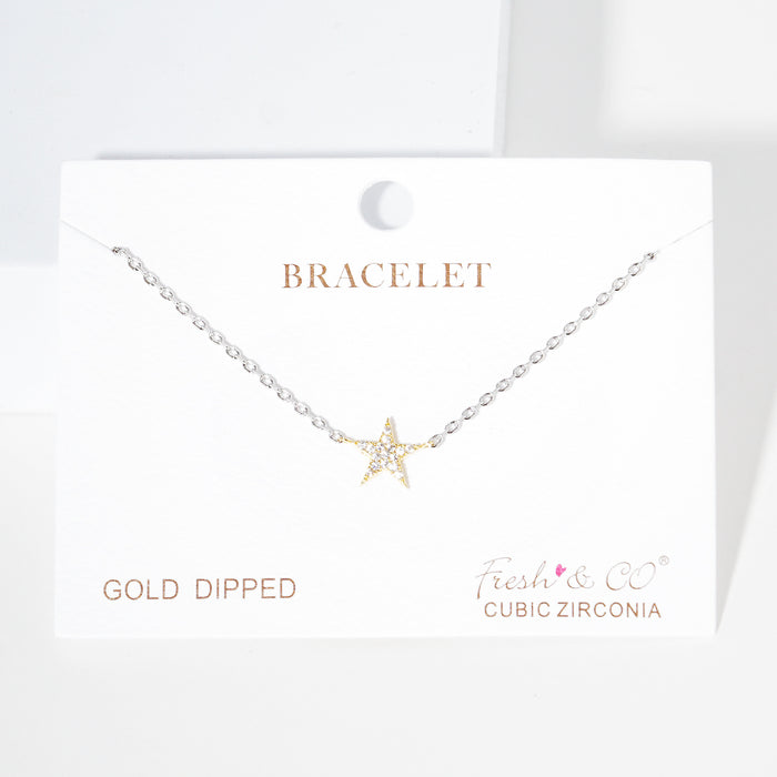 Pave Star Charm Bracelet — PB1982