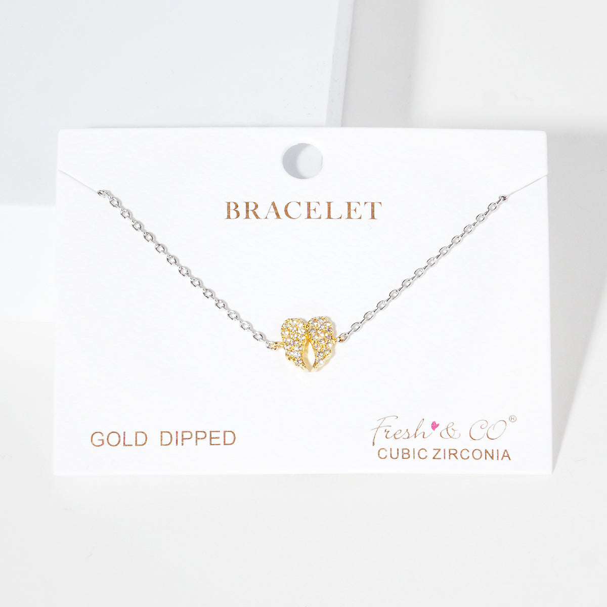 Pave Clover Charm Bracelet — PB1986