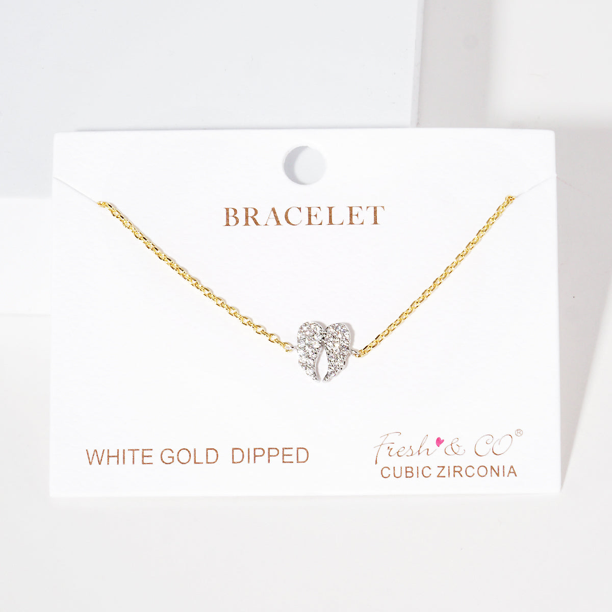 Pave Clover Charm Bracelet — PB1986
