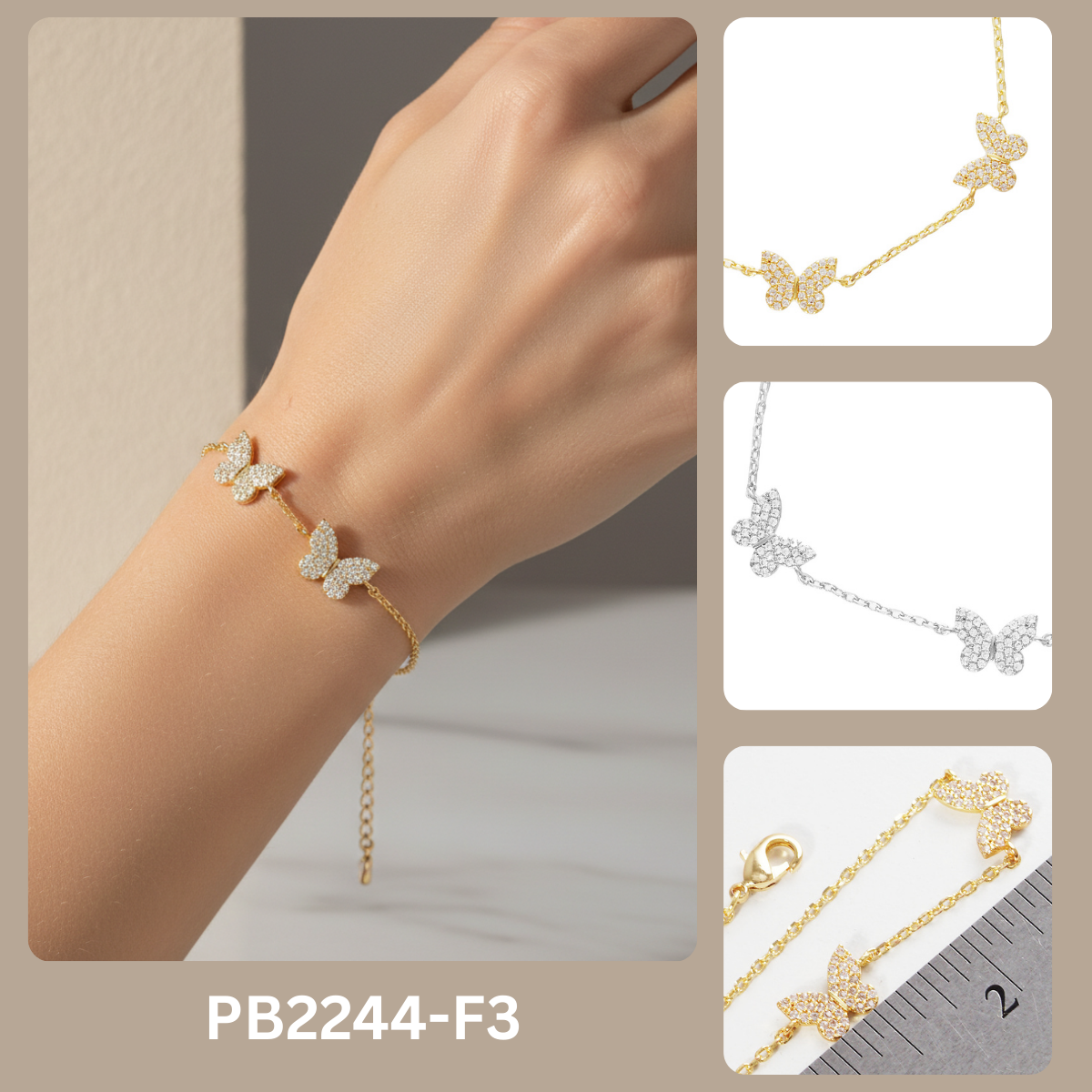 Butterfly Station Bracelet — PB2244