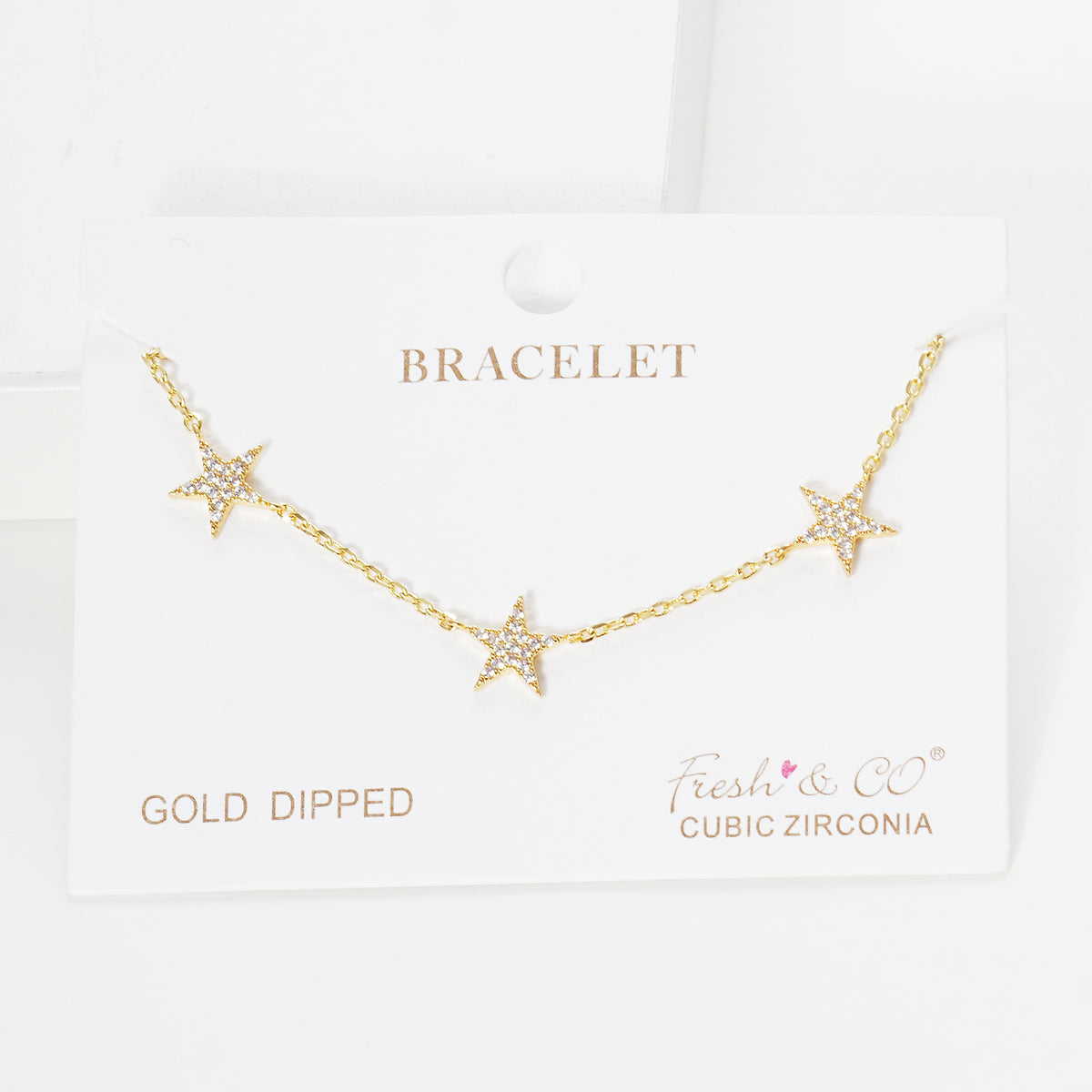 Pave Star Station Bracelet — PB2281