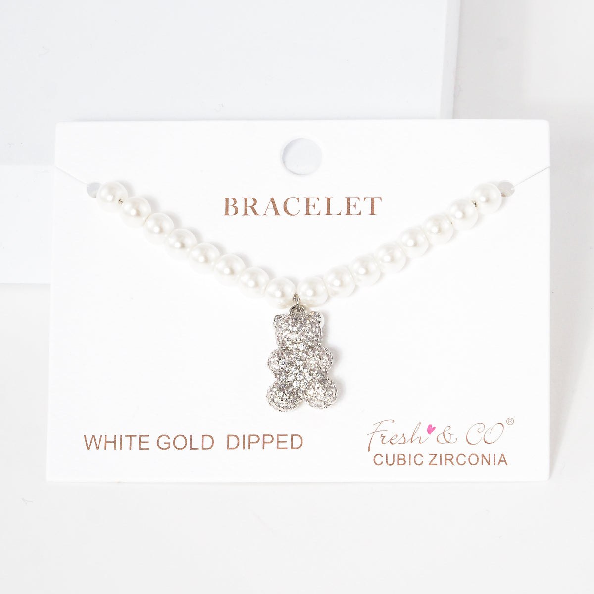 Pave Disc Beaded Bracelet — PB2305