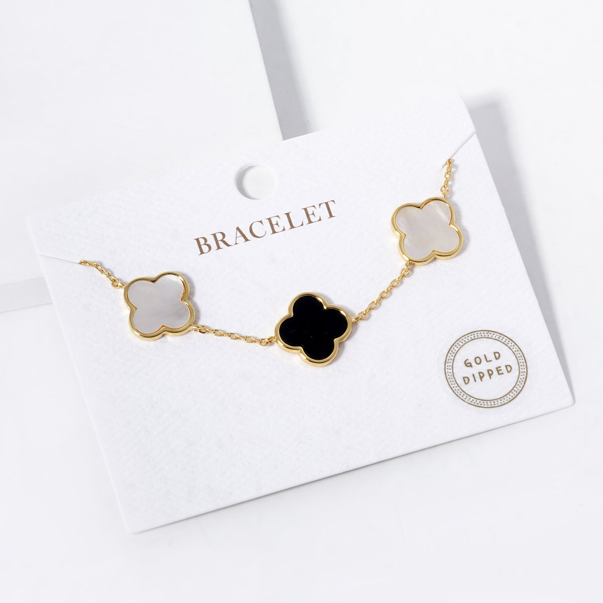 Enamel Clover Station Bracelet — PB2439