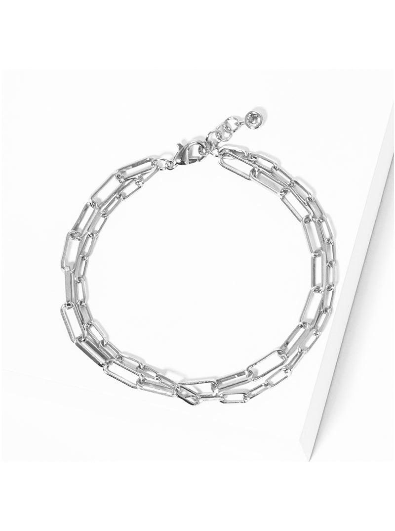 Double Paperclip Chain Bracelet — PB2501