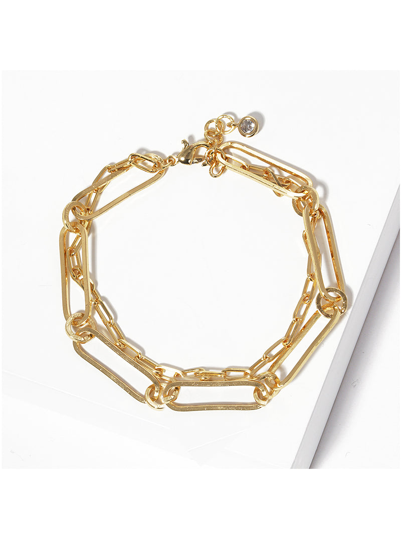 Open Paperclip Link Chain Bracelet — PB2502