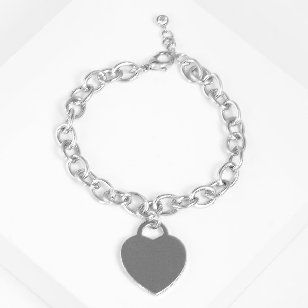 Heart Charm Chain Bracelet — PB2800