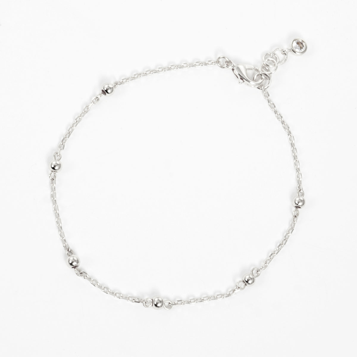 Metal Bead Station Bracelet — PB2811