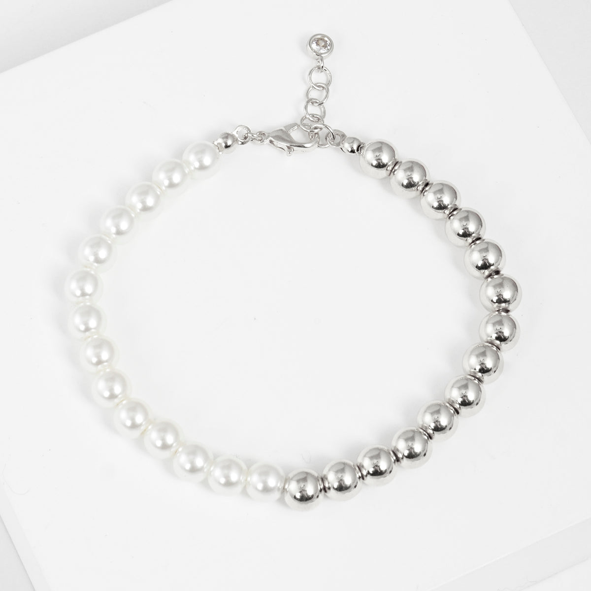 Half Pearl Half Bead Bracelet — PB2819
