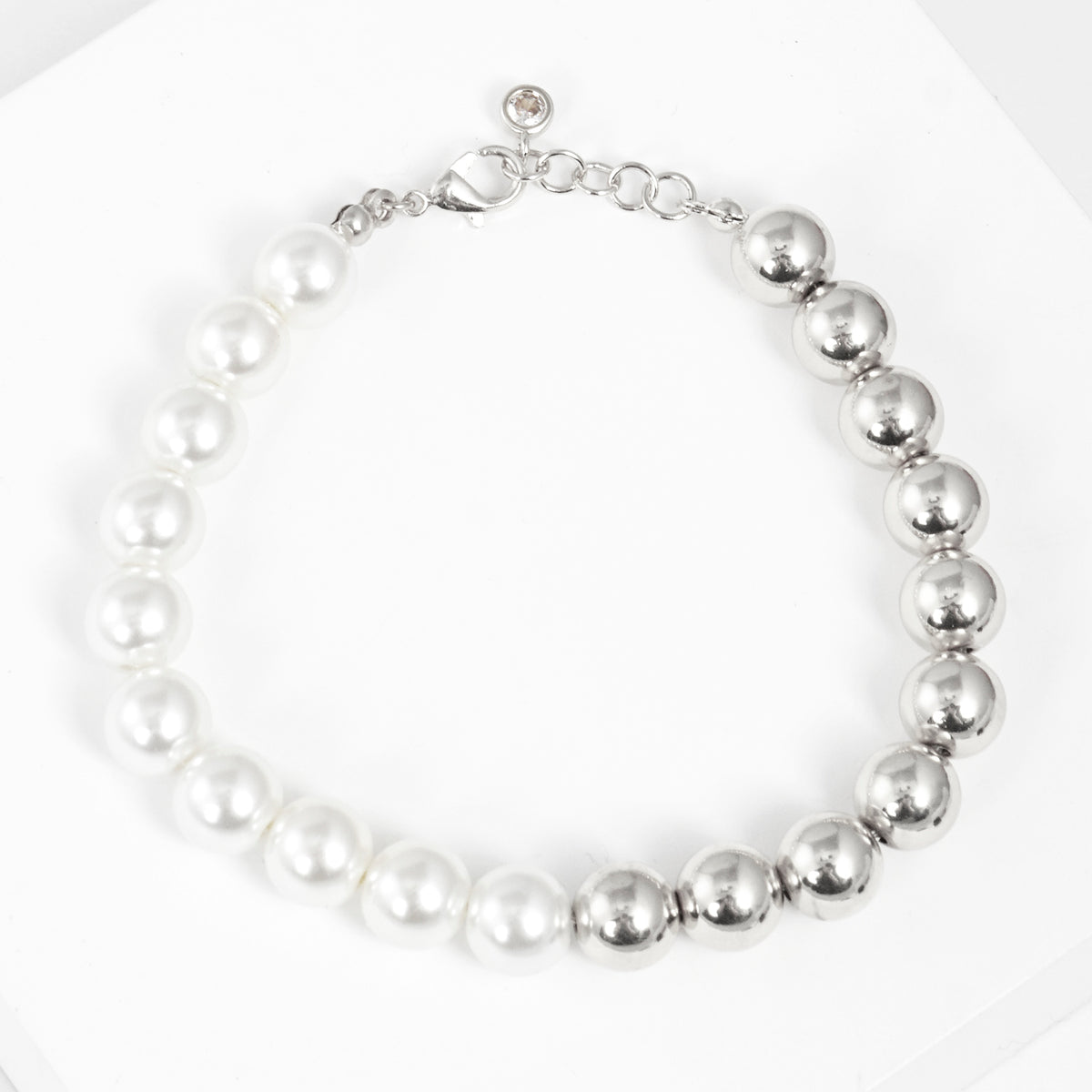 Half Pearl Half Bead Bracelet — PB2820