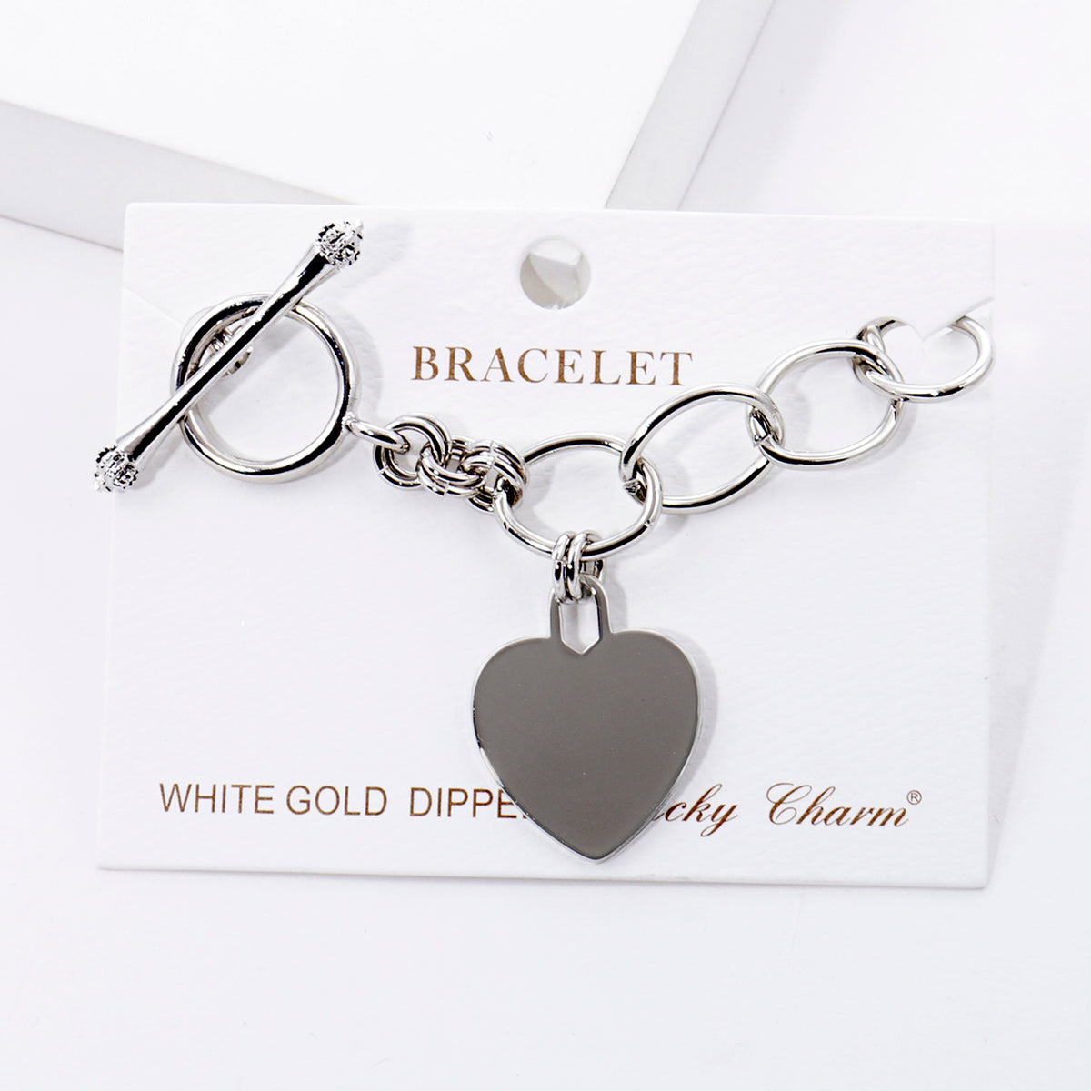 Heart Toggle Chain Bracelet — PB2857