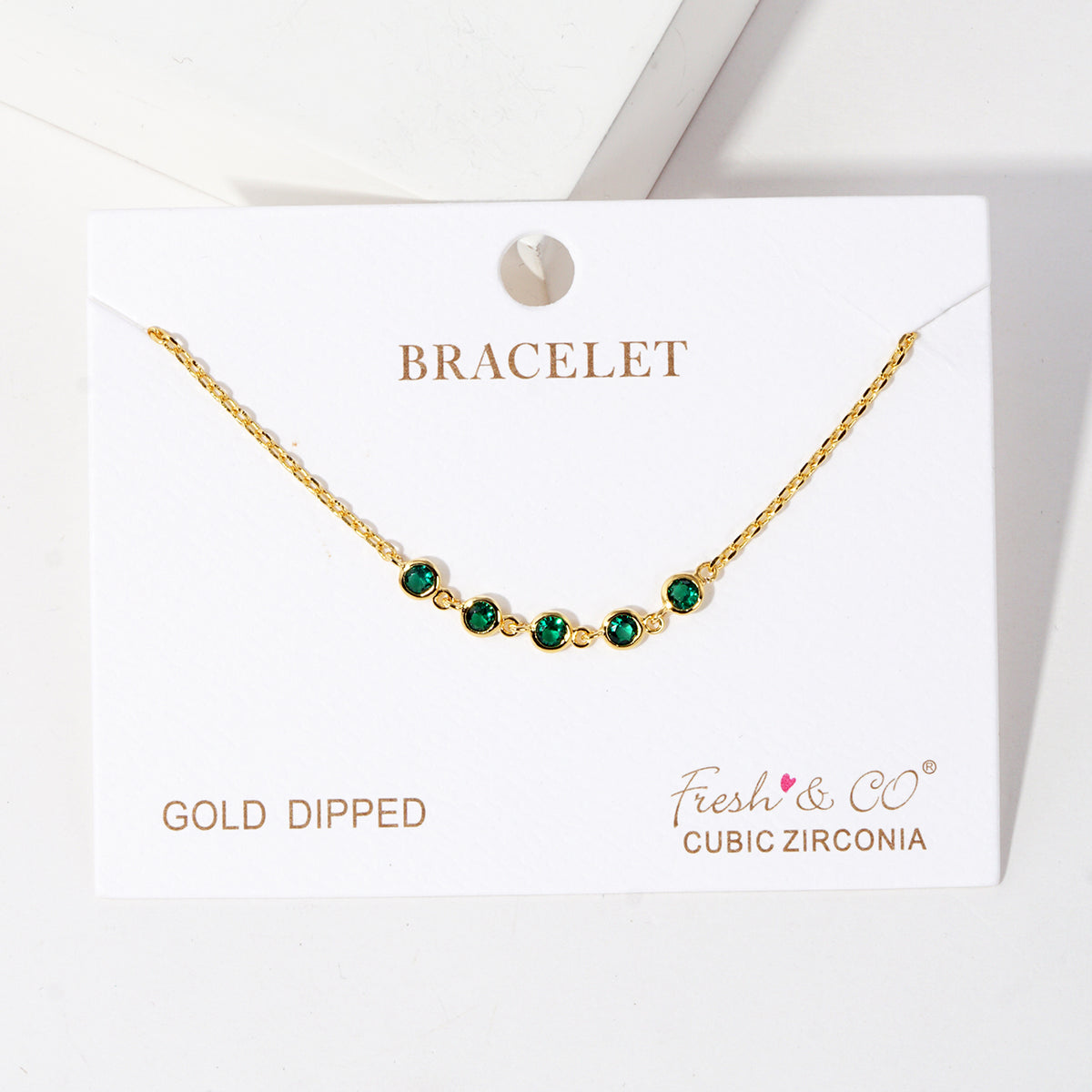 Colored Bead Station Bracelet — PB2860