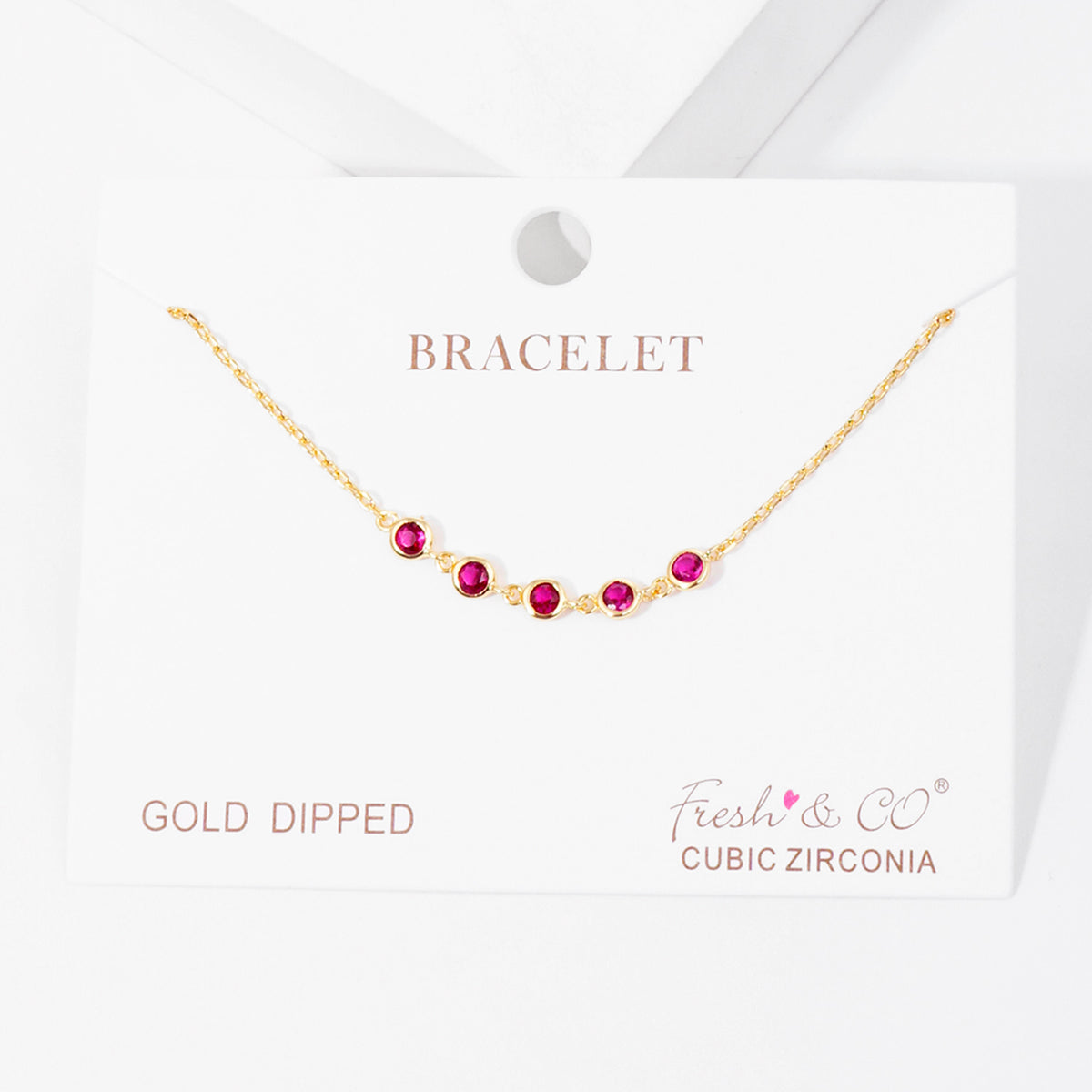Colored Bead Station Bracelet — PB2860