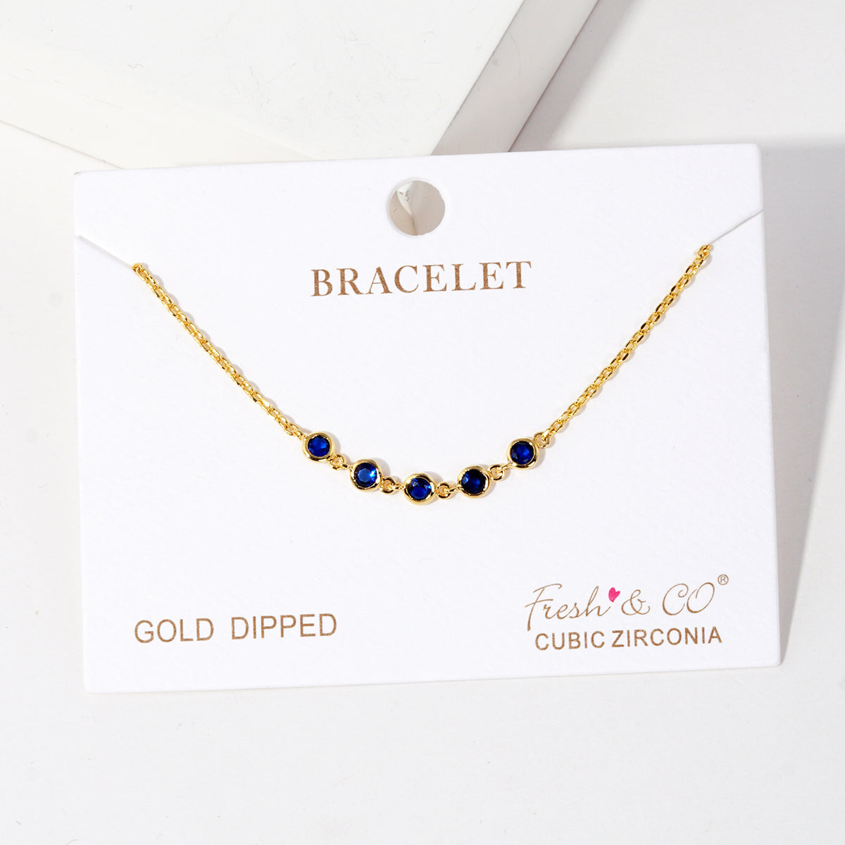 Colored Bead Station Bracelet — PB2860