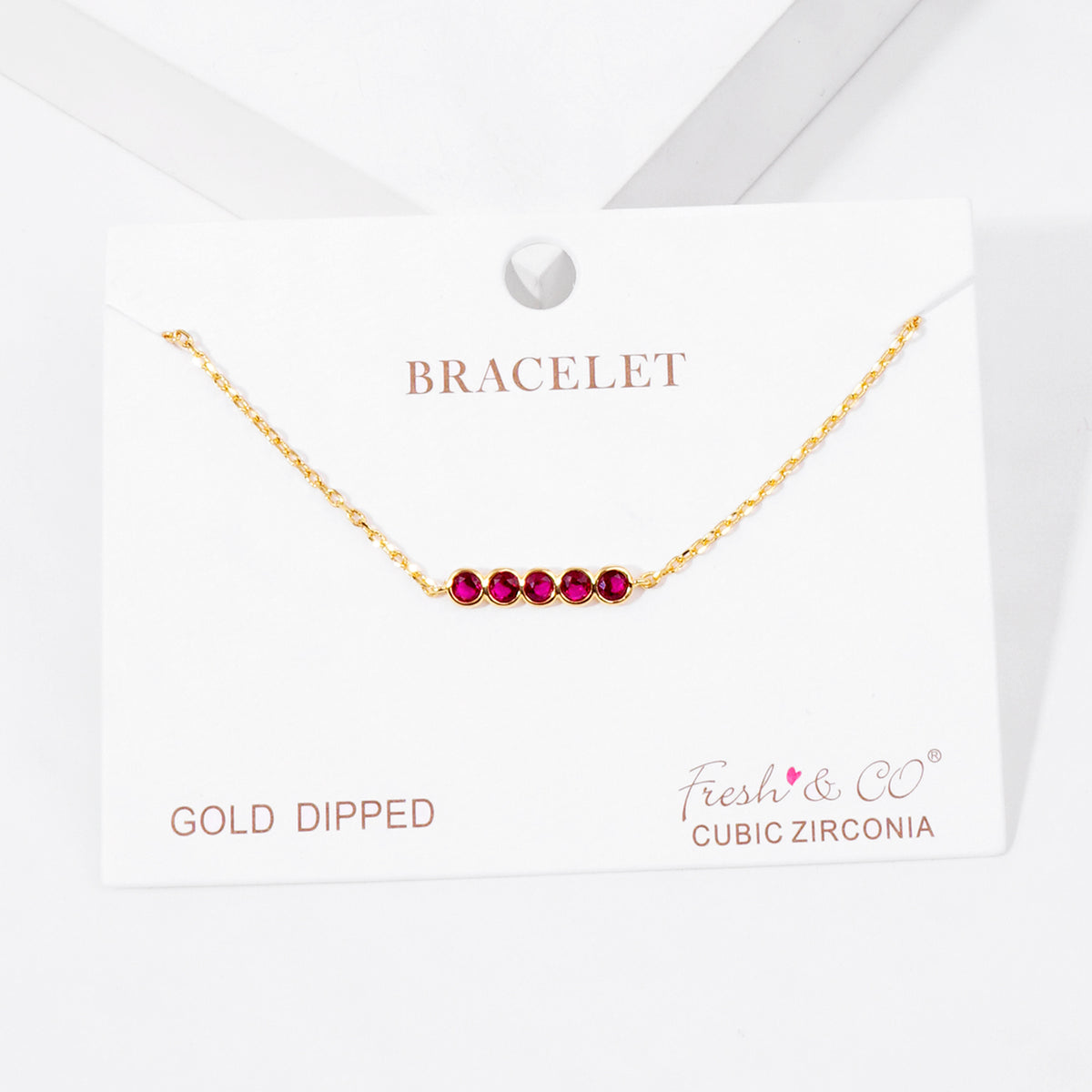Colored Bead Bar Bracelet — PB2861