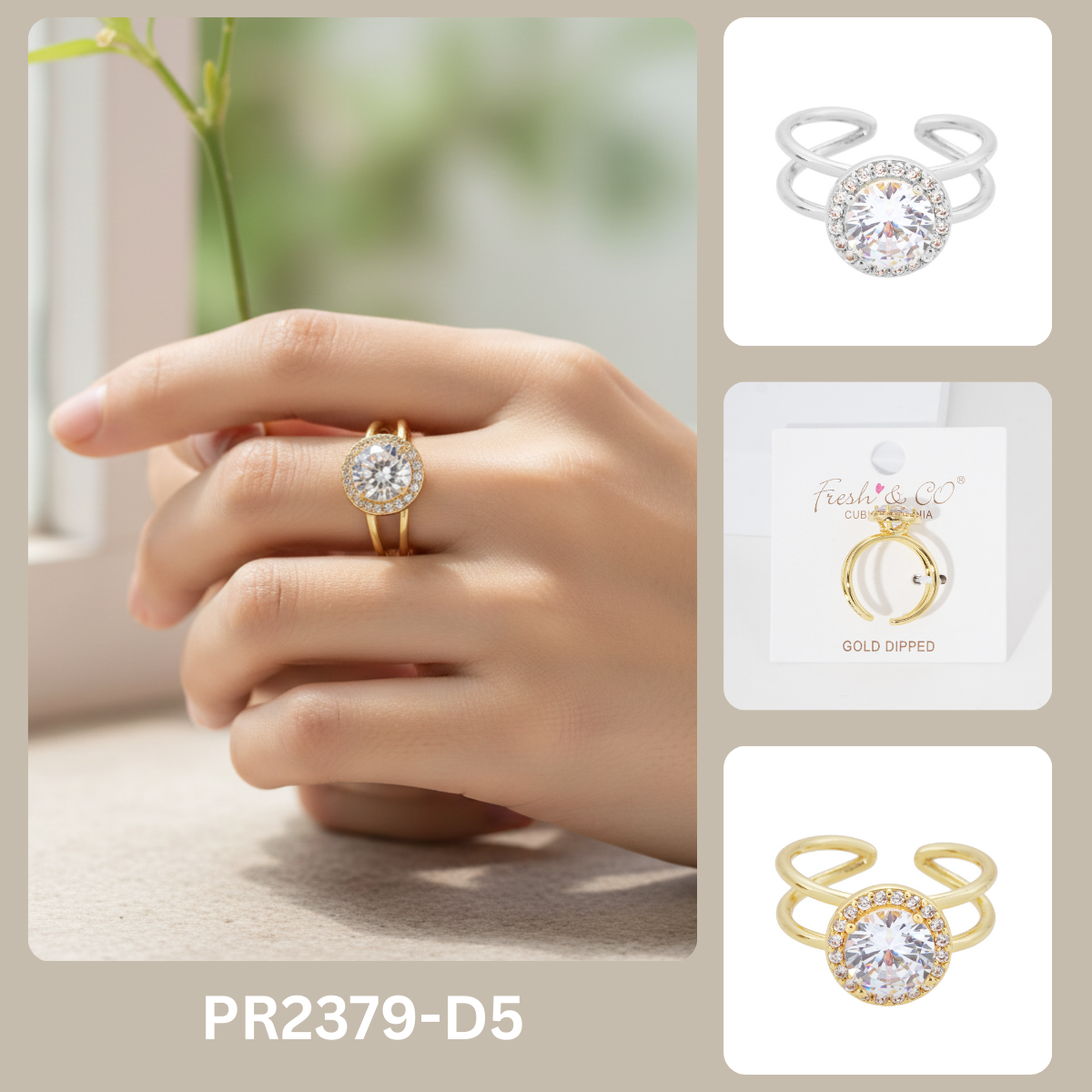 PR2379 free size ring