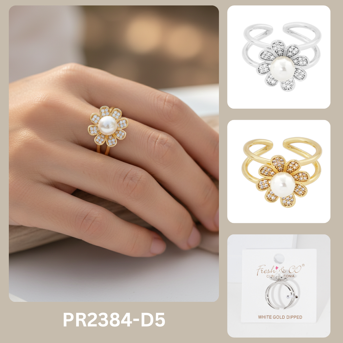 PR2384 free size ring