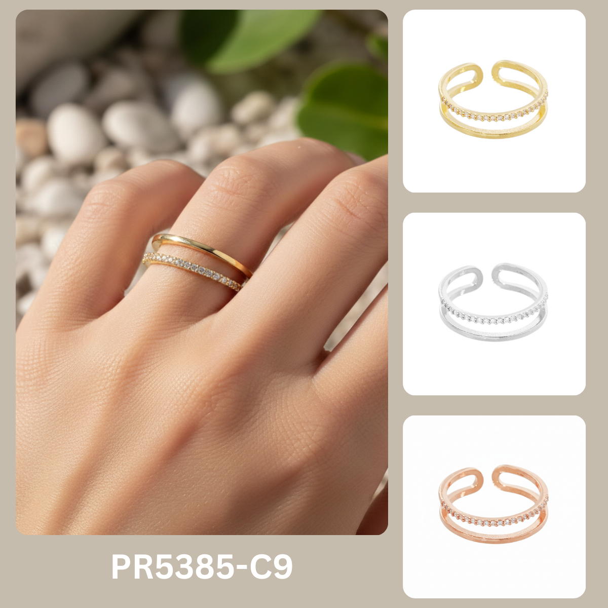PR5385 free size ring