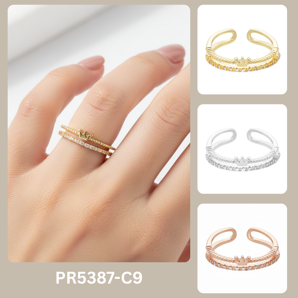 PR5387 free size ring
