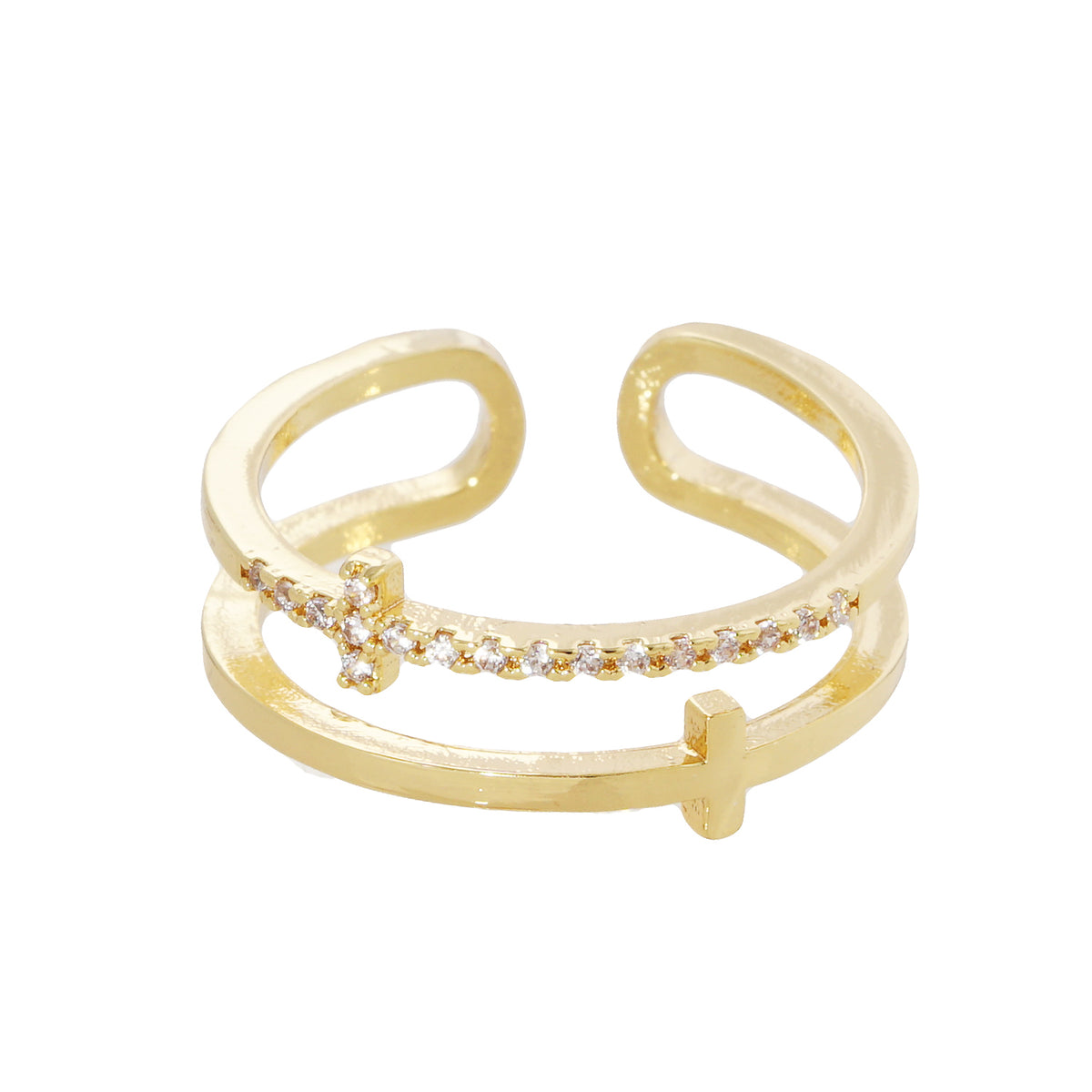 PR5394 Free Size Ring PR5394-GCR6-1