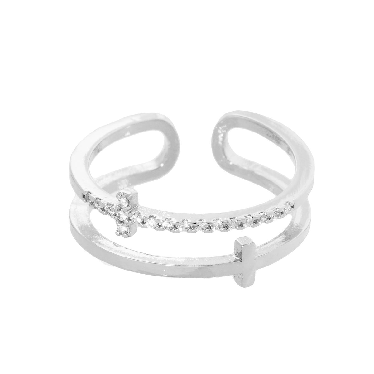 PR5394 Free Size Ring PR5394-RCR6-1